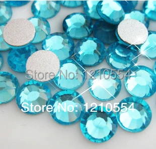 SS30 6,4-6,6 мм аквамарин 288 шт./ мешок стеклянные камни без покрытия Non HotFix FlatBack Rhinestones кристаллы без термоклея, бесплатная доставка.