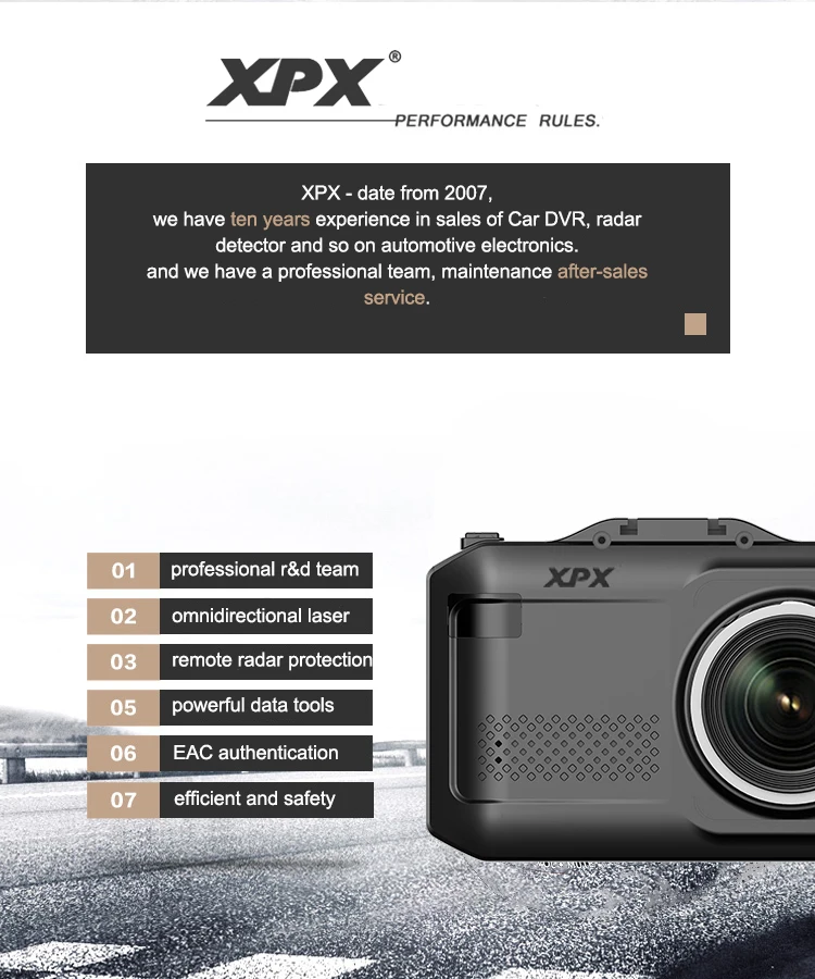 Автомобильный видеорегистратор XPX G575-STR видеорегистратор Автомобильный видеорегистратор 3 в 1 gps Радар Ambarella A12 Автомобильная камера 1296P SpeedCam Geature sensing dashcam dvr