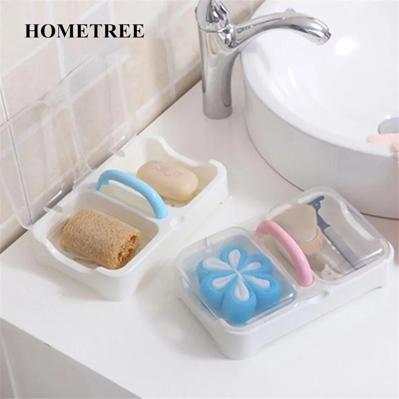 Портативный держатель для мыла HOMETREE H31 с двойной сеткой набор аксессуаров мытья