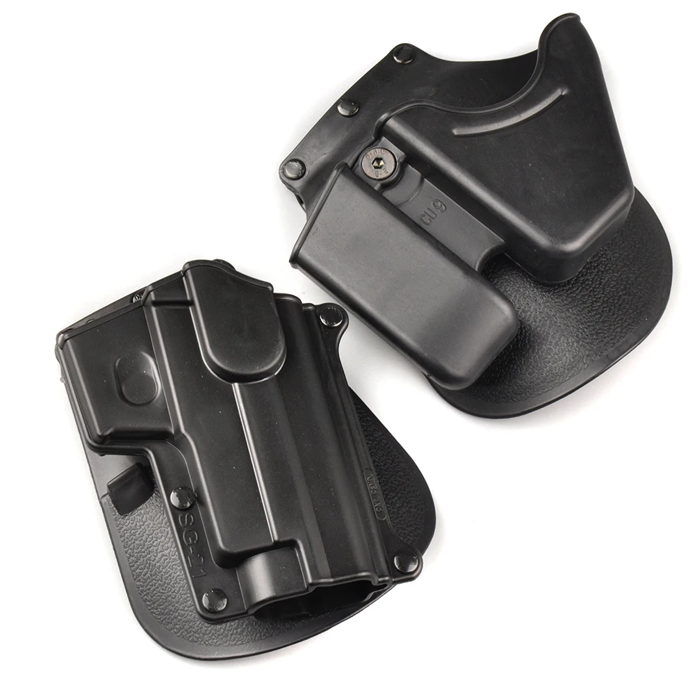 

Right Handed Paddle Holster Magazines CU9 Black Handcuff Holster Pistol Holster for Outdoor Hunting Airsoft Gun Accessories