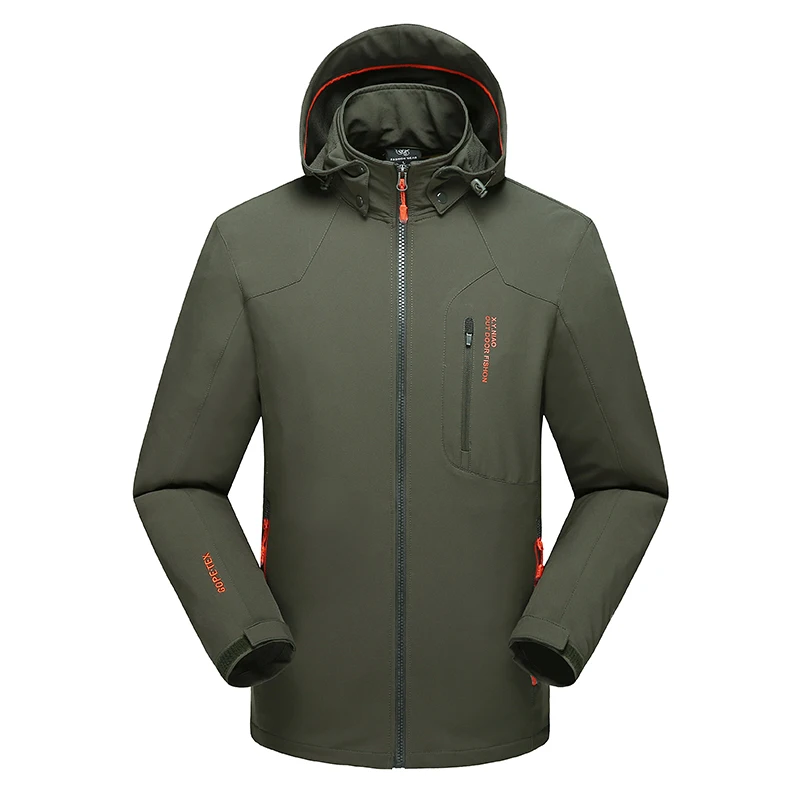 Мужская походная куртка большого размера 5XL 6XL 7XL 8XL с мягкой оболочкой тонкая