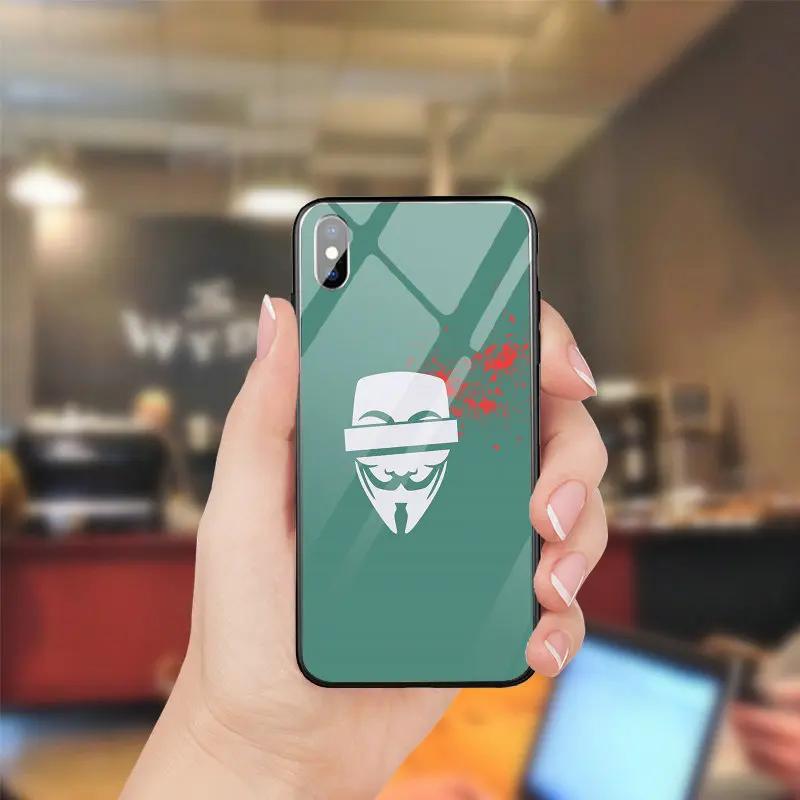 Закаленное Стекло Мобильные аксессуары чехол для iPhone 5 5S SE 8 7 6 S Plus X XR XS Max 10 Coque