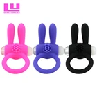 Кролик задержка таракания длительная эякуляция замок тонкий вибратор секс-игрушки продукт для мужчин удлинитель пениса шариковая петля