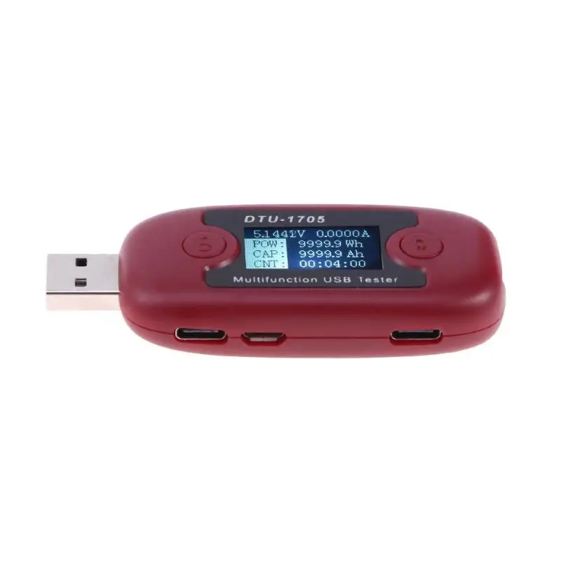 DC 4 30 в 0 5A Быстрая зарядка тип c USB ЖК тестер Вольтметр Амперметр измеритель