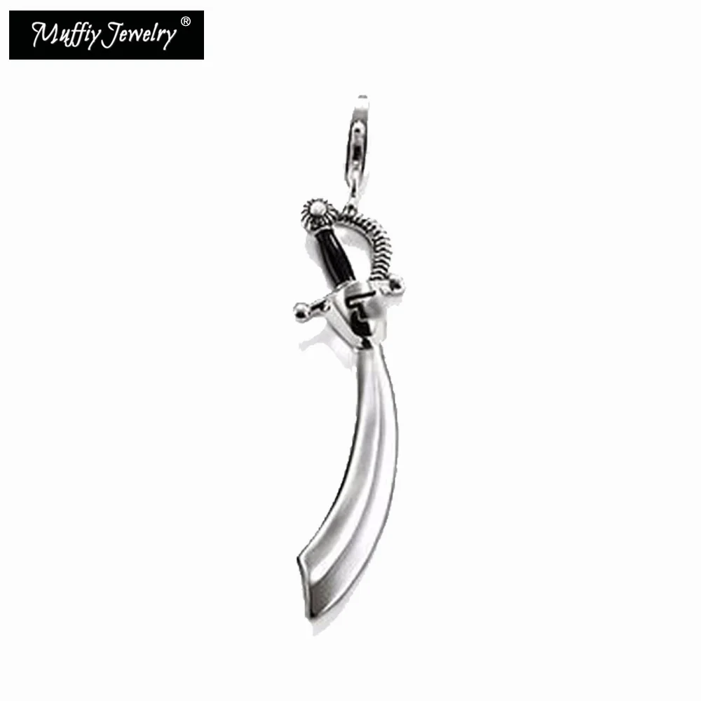 Модная подвеска из серебра 925 пробы в виде пиратского мачете хорошее ювелирное