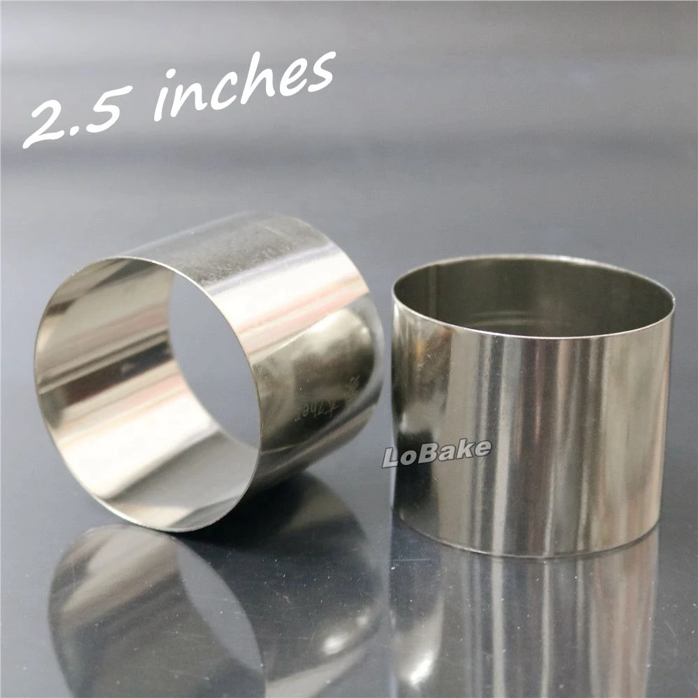 Кольцо сделай сам для выпечки 2 5 дюйма шт./лот|baking ring|stainless steel baking ringsmousse ring |
