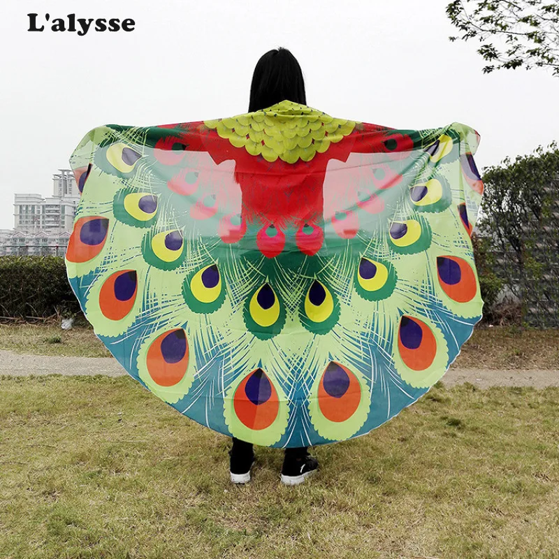LALYSSE 185*140 женский шарф в богемном стиле с принтом бабочки шаль пашмины костюм