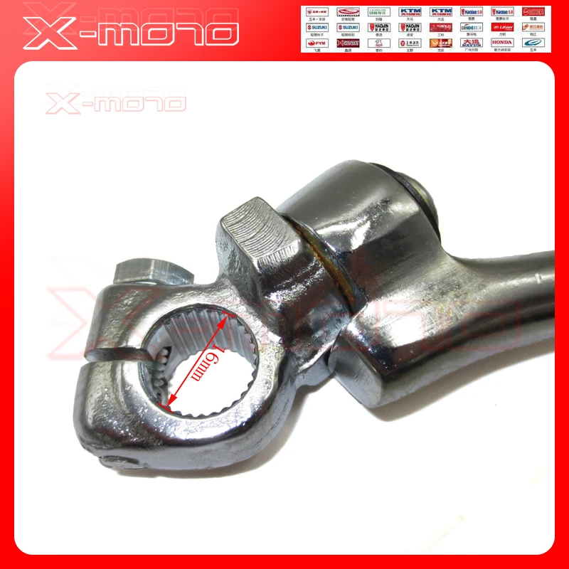 Стальной Рычаг старта 16 мм Монтажное отверстие подходит для YX GPX KAYO 140 /150/ 160cc