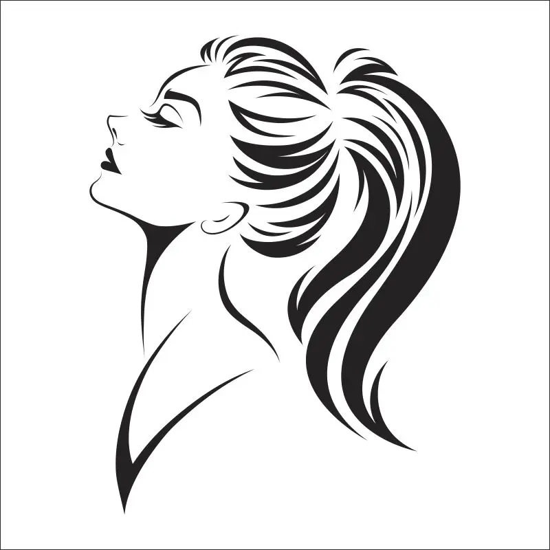 DCTAL Парикмахерская наклейка salpn de belleza стрижка плакаты винило настенное искусство