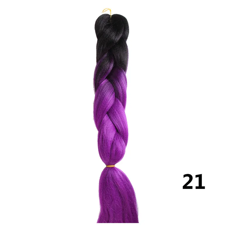 P2/613 Sambraid jumbo косы ombre канекалон 24 inch плетение волос для вязания канекалон крючком косы синтетических крючком волос 100g - Цвет: P2/613