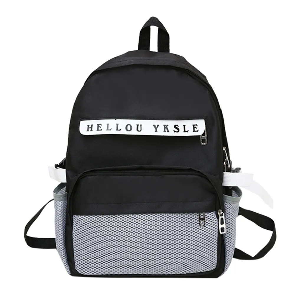 Женские рюкзаки школьный рюкзак для подростков Модный женский контрастного