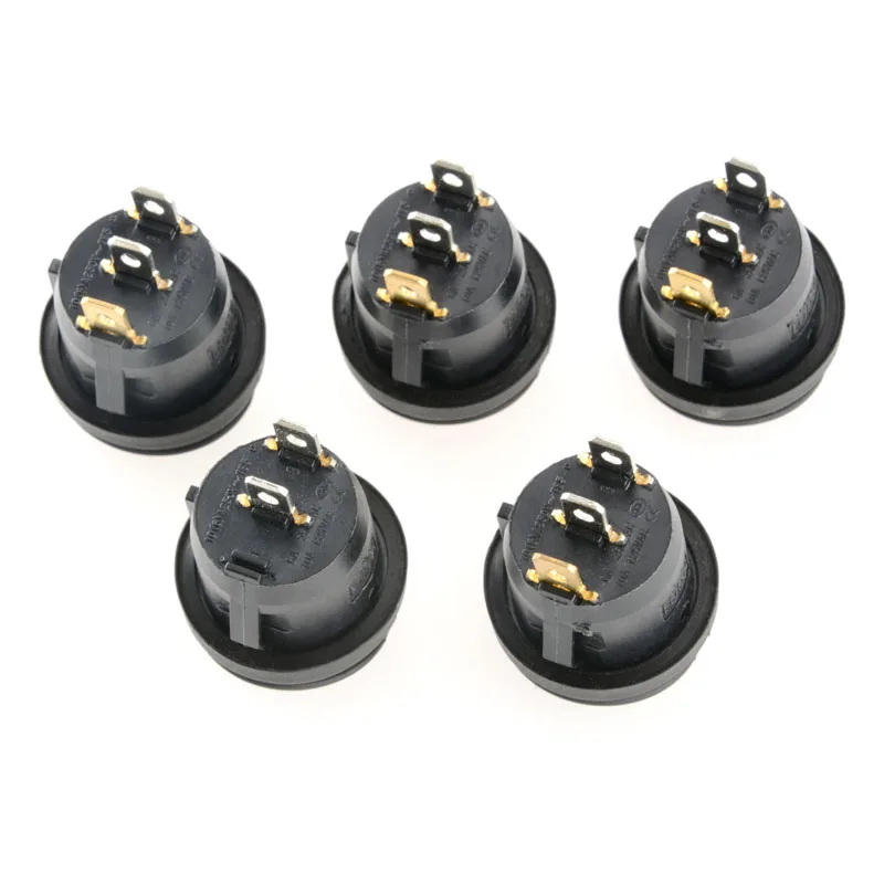 KCD1-101 Водонепроницаемый морской светодиодный кулисный переключатель 12V 24V 220V Светодиодный светильник на включение/выключение светильник ing 6A250VAC круглый тумблер