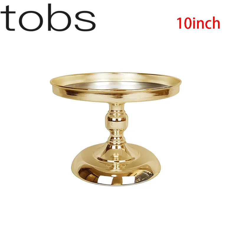 Серебристый/золотистый набор зеркальная подставка для торта круглая