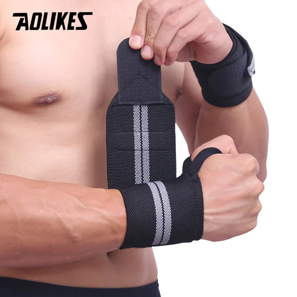 AOLIKES 2 шт./лот Тяжелая атлетика браслет Спортивные Профессиональные