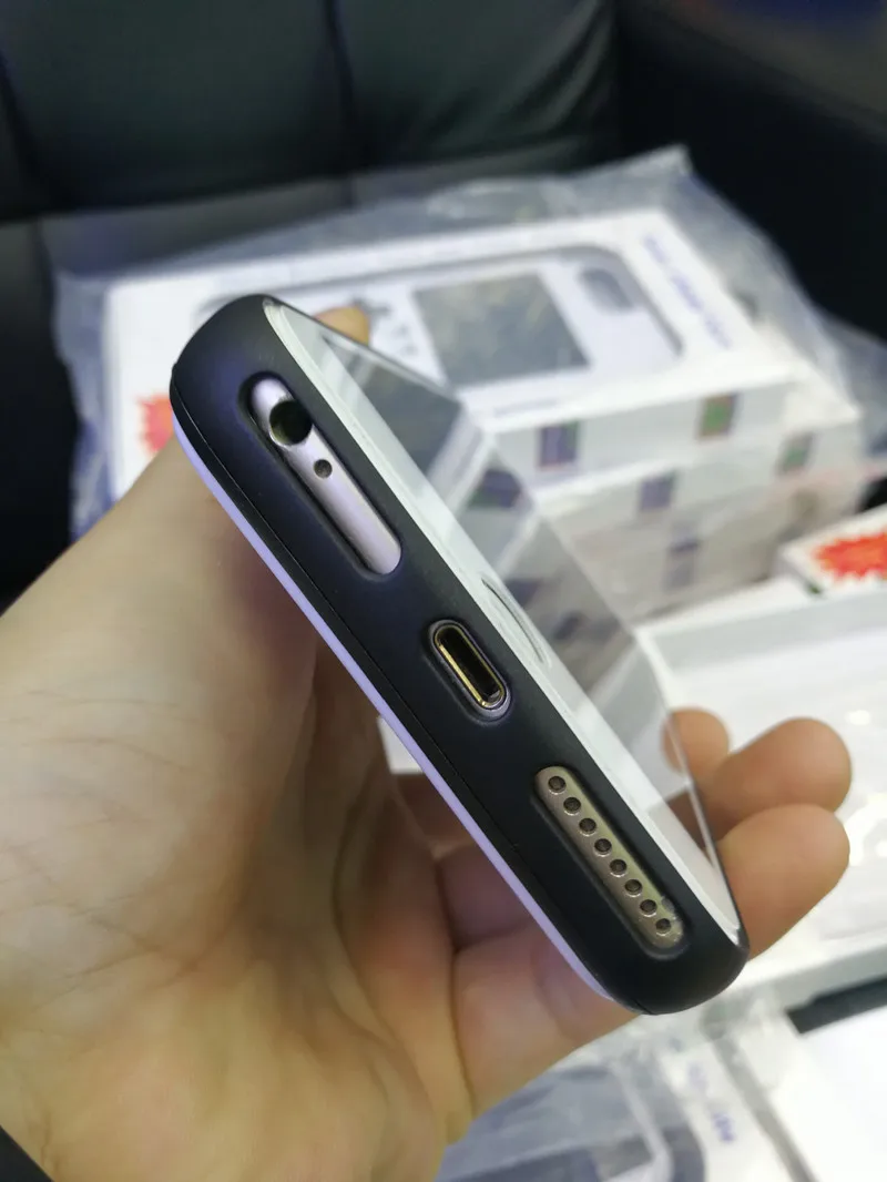 Цветной ЖК-экран ручной игровой плеер чехол для телефона для iPhone X XR Xs Max защитный чехол для 7 8 6 6s Plus игровая консоль