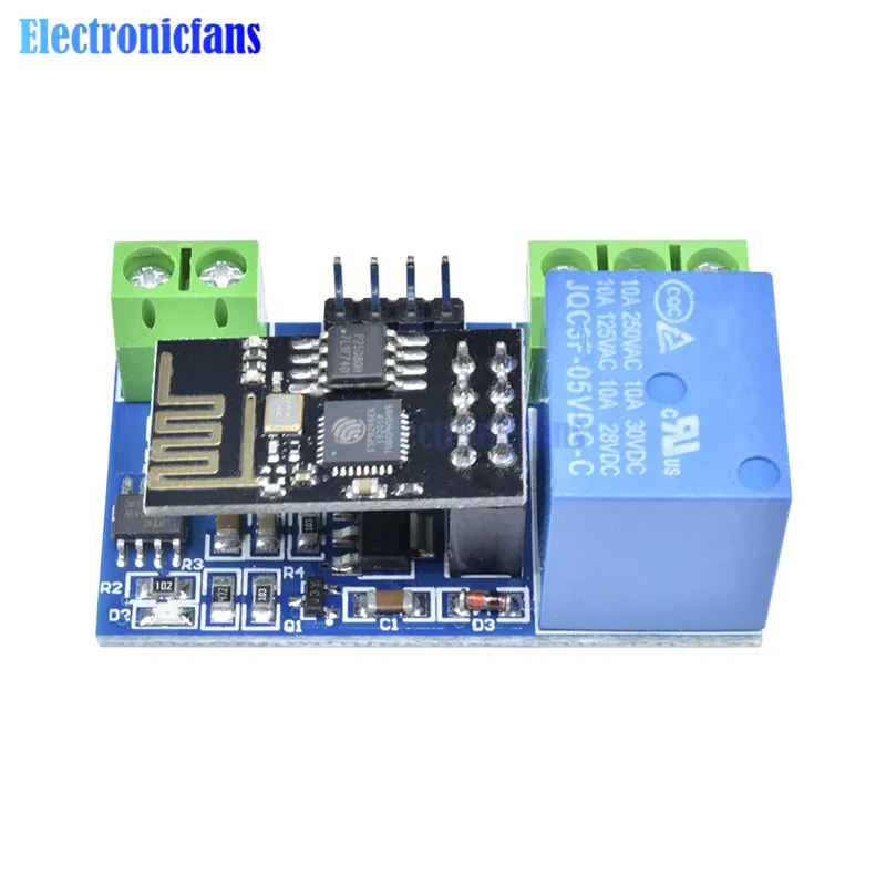 Релейный модуль ESP8266 5 В Wi-Fi для умного дома с дистанционным управлением телефона