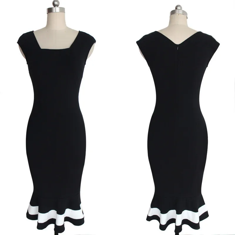 Новые Модные Винтажные женские платья Русалочки для формальной работы