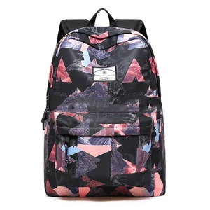 Женские рюкзаки для девочек-подростков, школьные сумки с геометрическим принтом для путешествий, рюкзак для ноутбука, женские нейлоновые рюкзаки
