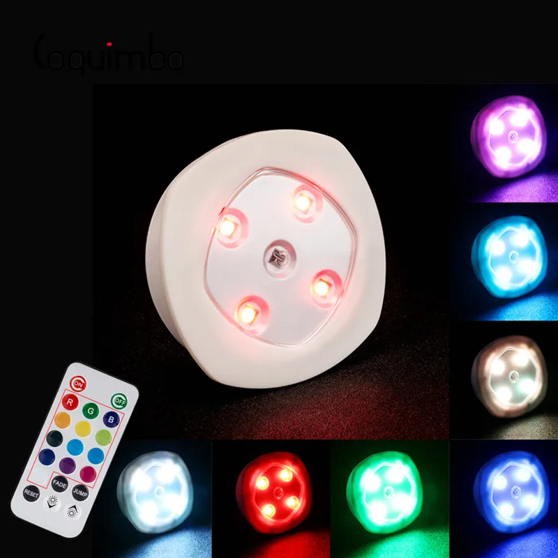 Coquimbo 3 упаковки RGB светодиодный Ночной светильник с инфракрасным пультом