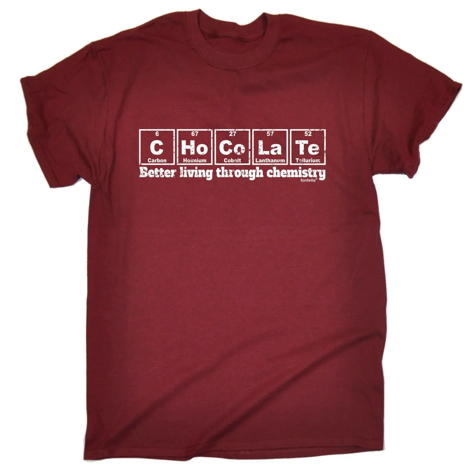 Chocolate Better Living Through Chemistry MENS T-SHIRT Tee Birthday Gift Geek | Мужская одежда