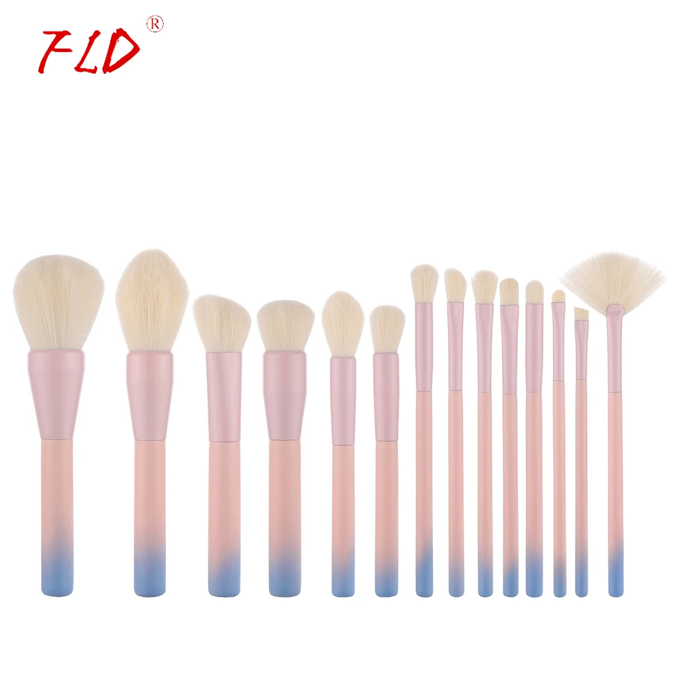 Профессиональная цветная Кисть для макияжа FLD набор кистей пудры глаз лица