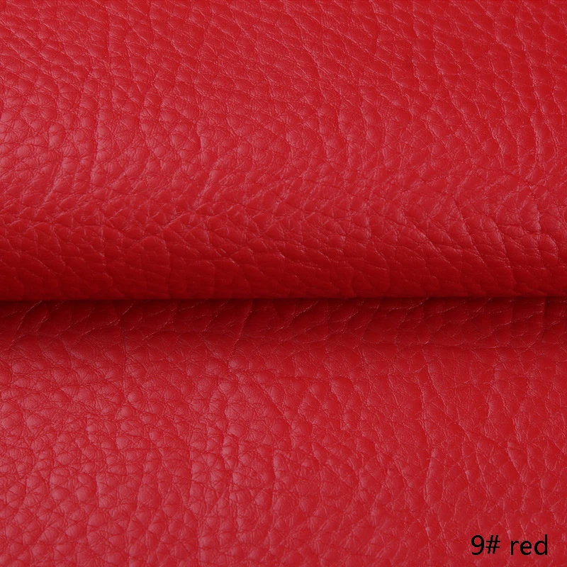 9 50*135 см PU личи искуственная кожа ткань искусственная Синтетическая Кожа DIY шитье сумок ремень диван кожаный Шапочка-парик из косичек - Цвет: 9