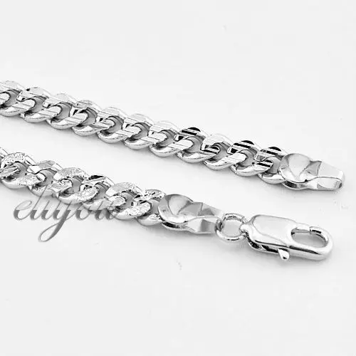 Цепочка кубинская матовая для мужчин и женщин ожерелье из золота белого золотого