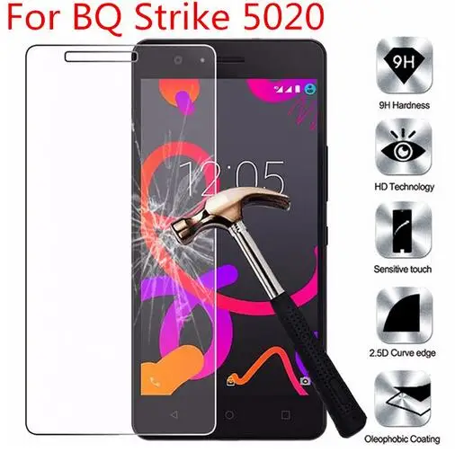 

Закаленное стекло для BQ Strike 5020 BQS BQS5020, 5,0 дюйма, Защитная пленка для BQ 5020, чехол