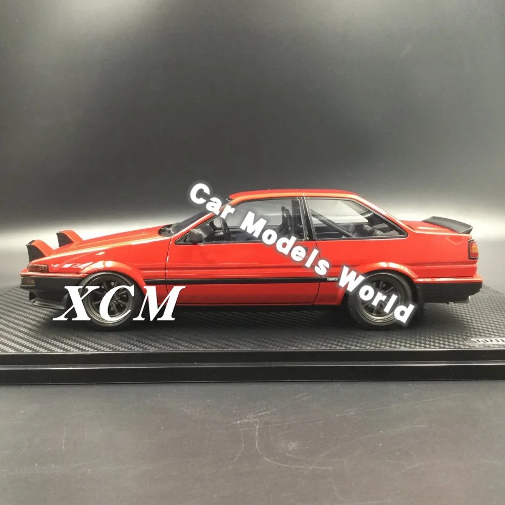 Полимерная модель автомобиля для IG-model спринтер Труэно (AE86) 2-дверный GT 1:18 (красный)