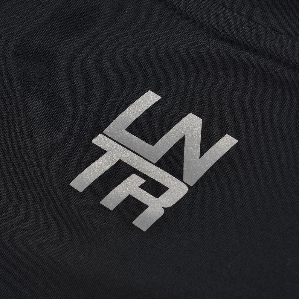 Мужская Тренировочная футболка Li-Ning облегающий спортивный топ с длинными