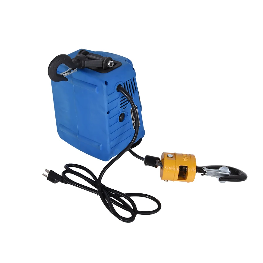 220V / 50Hz 500KGX7.6M 200KGx19M Portable Electric Small Winch Lifting Traction Hoist Infrared Remote Control Tensioning Machine |