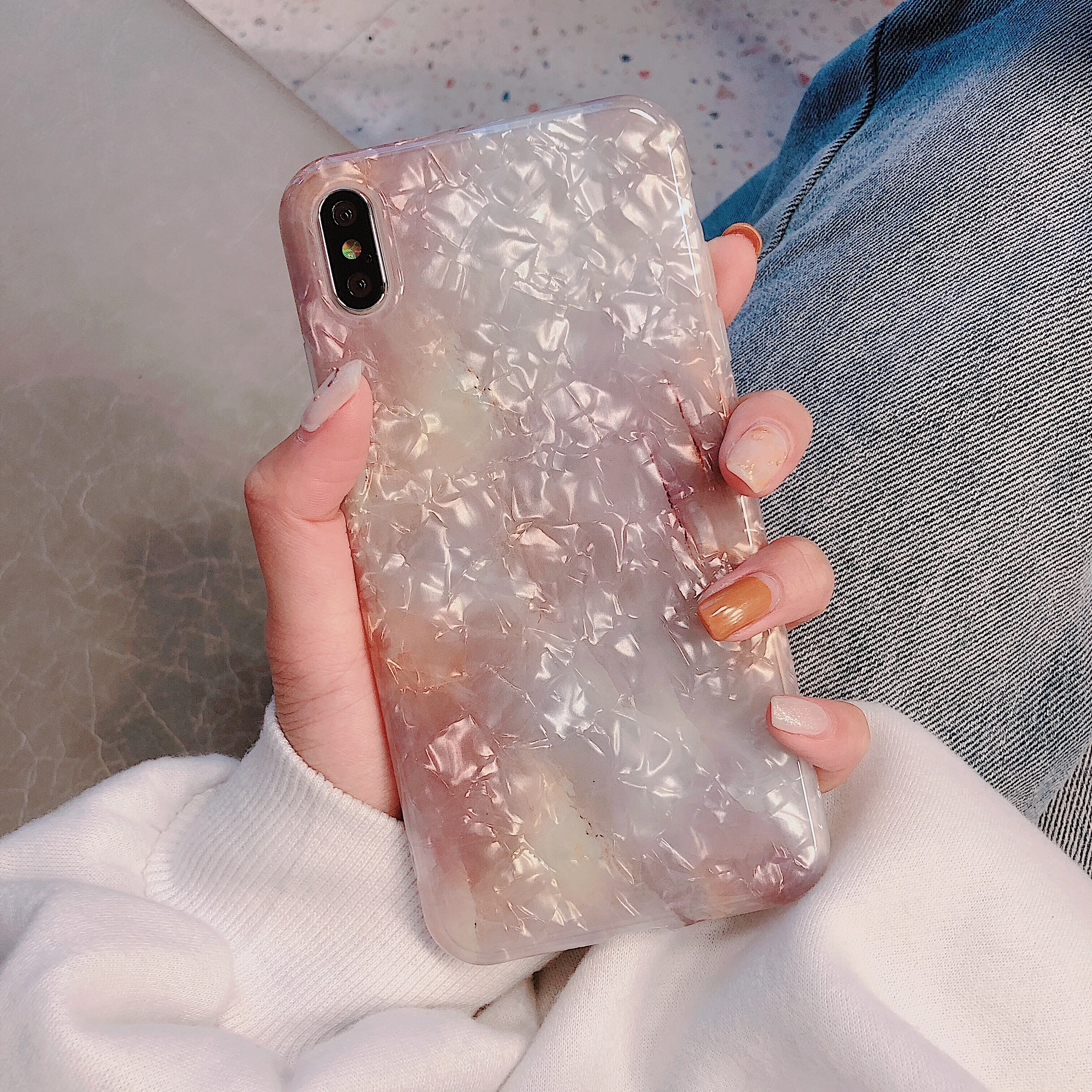 COPEONE Colorful Marble Case for iPhone 8 Plus 7 6 6s Full Protective Soft TPU Cases X XS XR XSMAX Shell Pattern |