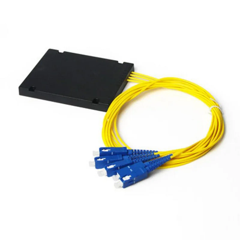 FTTH gpon epon Рекламная цена кассета оптического волокна 1x4 ПЛК ABS коробка сплиттер с SC