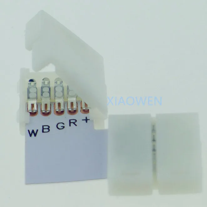 Светодиодные коннекторы RGB в форме L 6 шт./компл. 4 pin ширина ленты 10 мм 12 В 5050 rgb | Отзывы и видеообзор