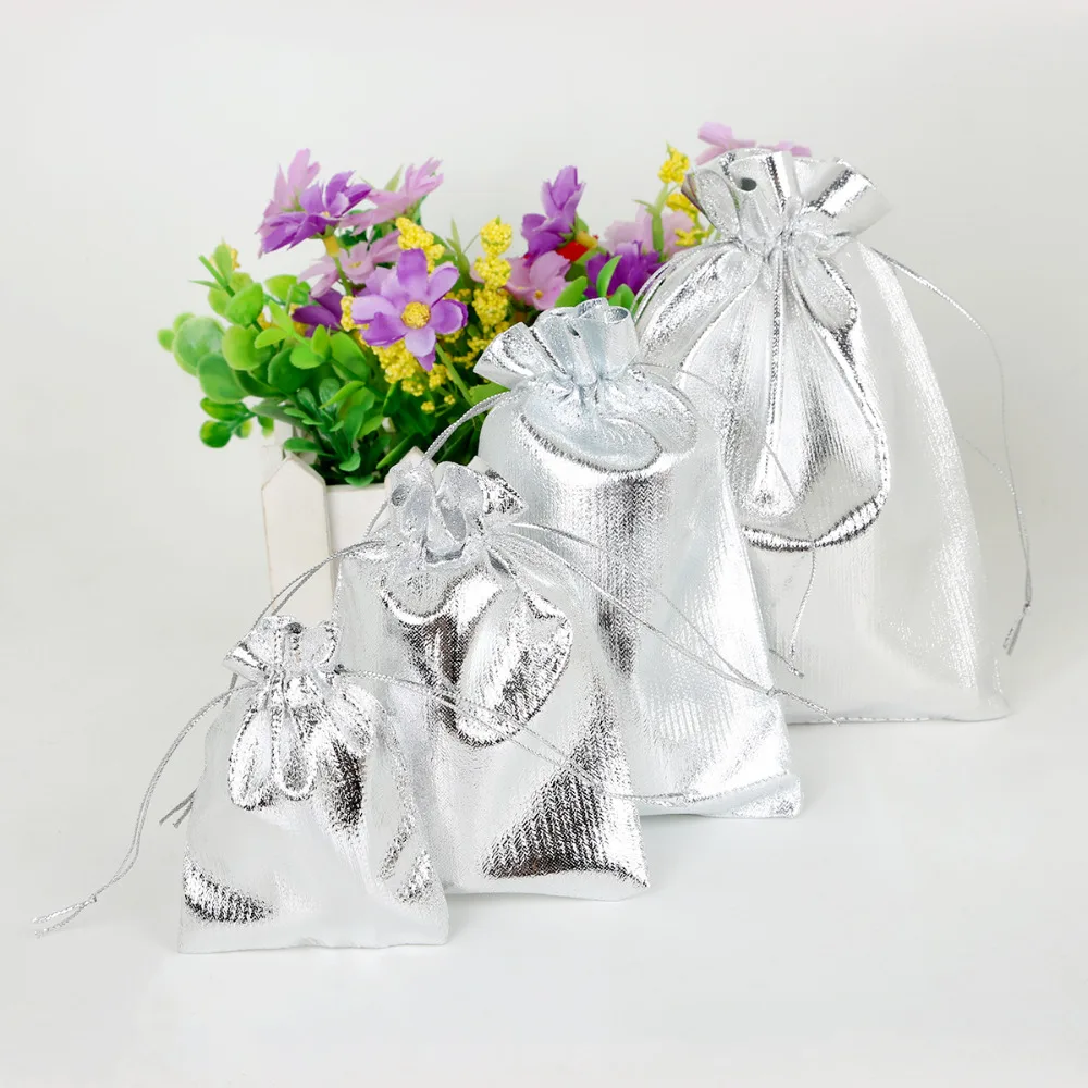 50 шт. мешочки из органзы с металлической фольгой 7x9/9x1 2/10x1 5 см/13x18 см | Дом и сад