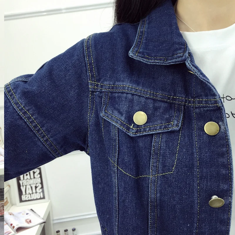 Big yards couture autumn wear cowboy short coat fat MM200 jin han edition younger sister easy QNS1105 | Женская одежда