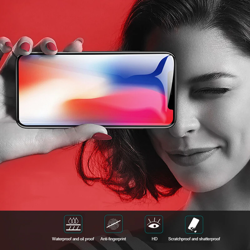 10D закаленное стекло для iPhone 6 S 7 8 Plus X на XR XS MAX защита экрана 10 Защитная стеклянная