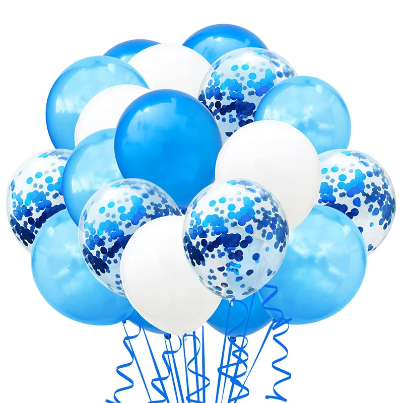 20 шт День рождения украшения смешанный конфетти латексные шары Baby Shower Свадебная