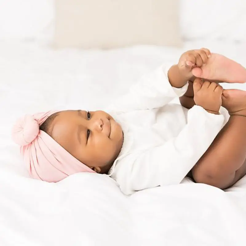 Baby Turban Top Knot Hat Toddler Kids Boy Girl India Beanie Hat Lovely Soft Newborn Headwear Photography Props Accessories