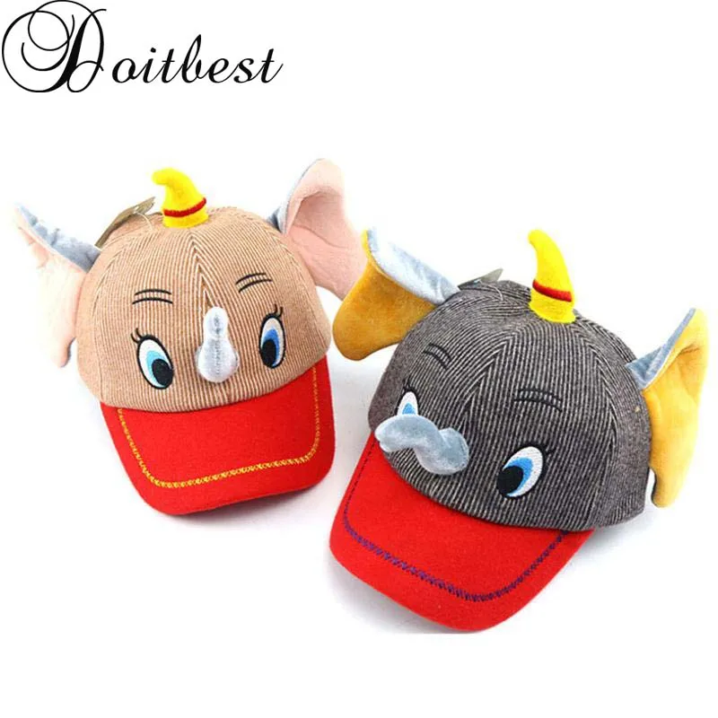 

Бейсболка Doitbest для детей 2-8 лет, зимняя детская шапка в стиле хип-хоп с мультяшным слоном, 2019, кепки для мальчиков и девочек, кепки, бейсболки