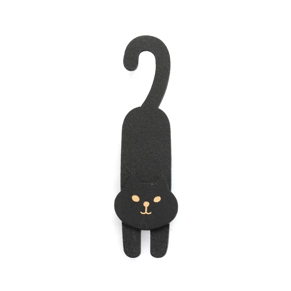 1 набор (3 шт.) Kawaii канцелярские мини натуральные окрашенные oh my cat деревянные