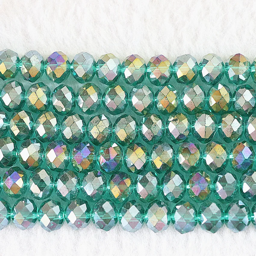 4*6 мм Высокое качество Многоцветный AB Хрустальные стеклянные бусины для