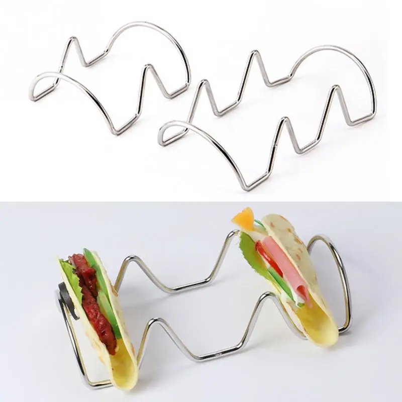 Мини-стойка из нержавеющей стали кухонный держатель Taco портативный кухонный держатель для хранения