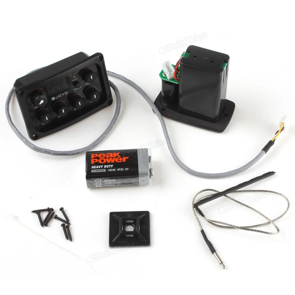 JOYO EQ 505 цифровая 5 полосная гитара с эквалайзером пикап Preamp & тюнер ЖК дисплей