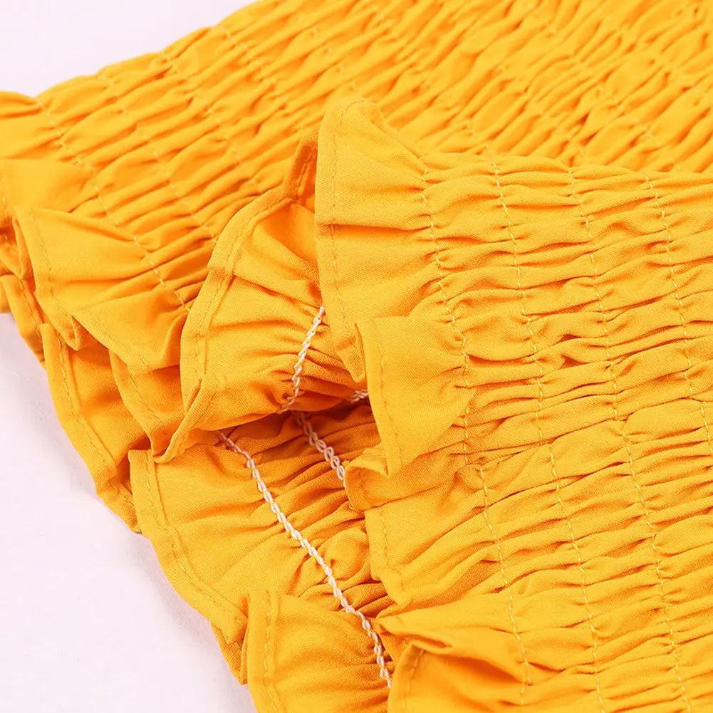 Женский Короткий Топ без бретелек однотонный летний топ-бандо | Женская одежда