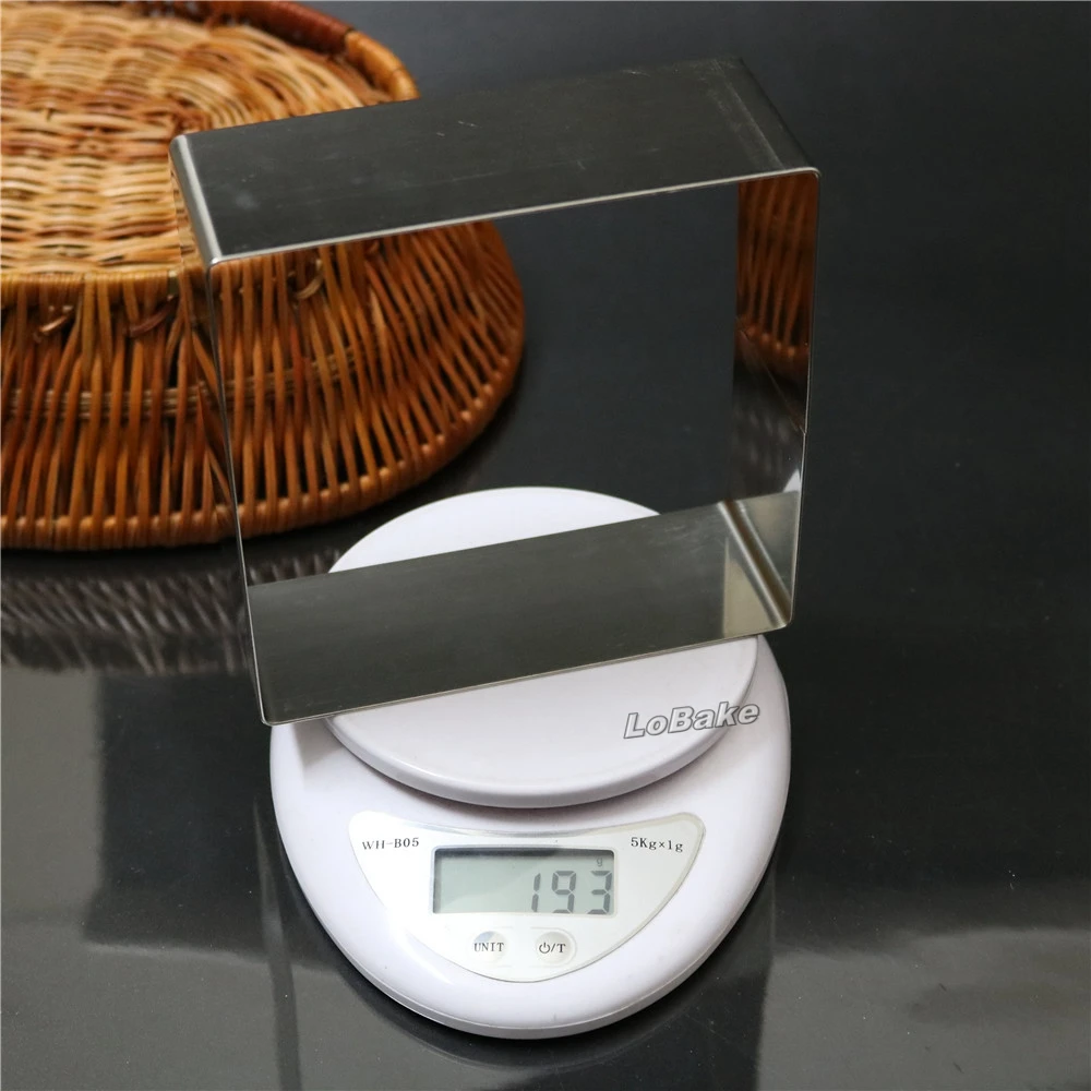 7 inches square shape stainless steel mousse molds cheese chocolate mold fondant moldes para reposteria sugarcraft cooking tools | Дом и сад