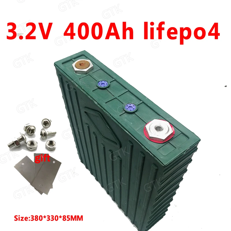 1 шт. Lifepo4 3,2 V 400AH батарея реальная емкость 400Ah 24 v 48 v DIY хранение энергии солнечная панель 1000 w инвертор мгновенный до 10C