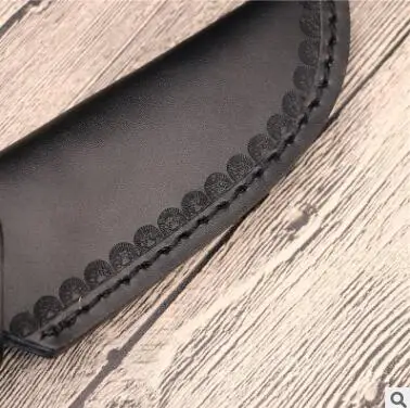 black Открытый нож Покрытие оболочки охотничьи ножи держатели кобура ремень кожаный Открытый Инструменты - Цвет: black