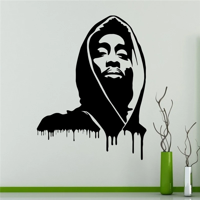 Для телефона с изображением Тупака Шакура Наклейка на стену 2pac настенные