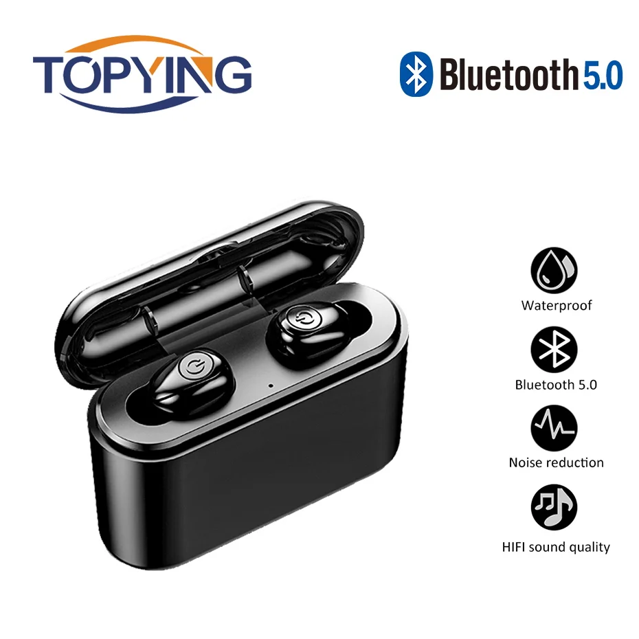 Беспроводные наушники 5D стерео bluetooth Mini TWS с зарядным боксом 3500 мАч Power Bank|Наушники